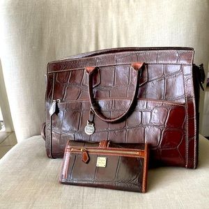 Dooney & Burke Vintage Handbag + matching wallet